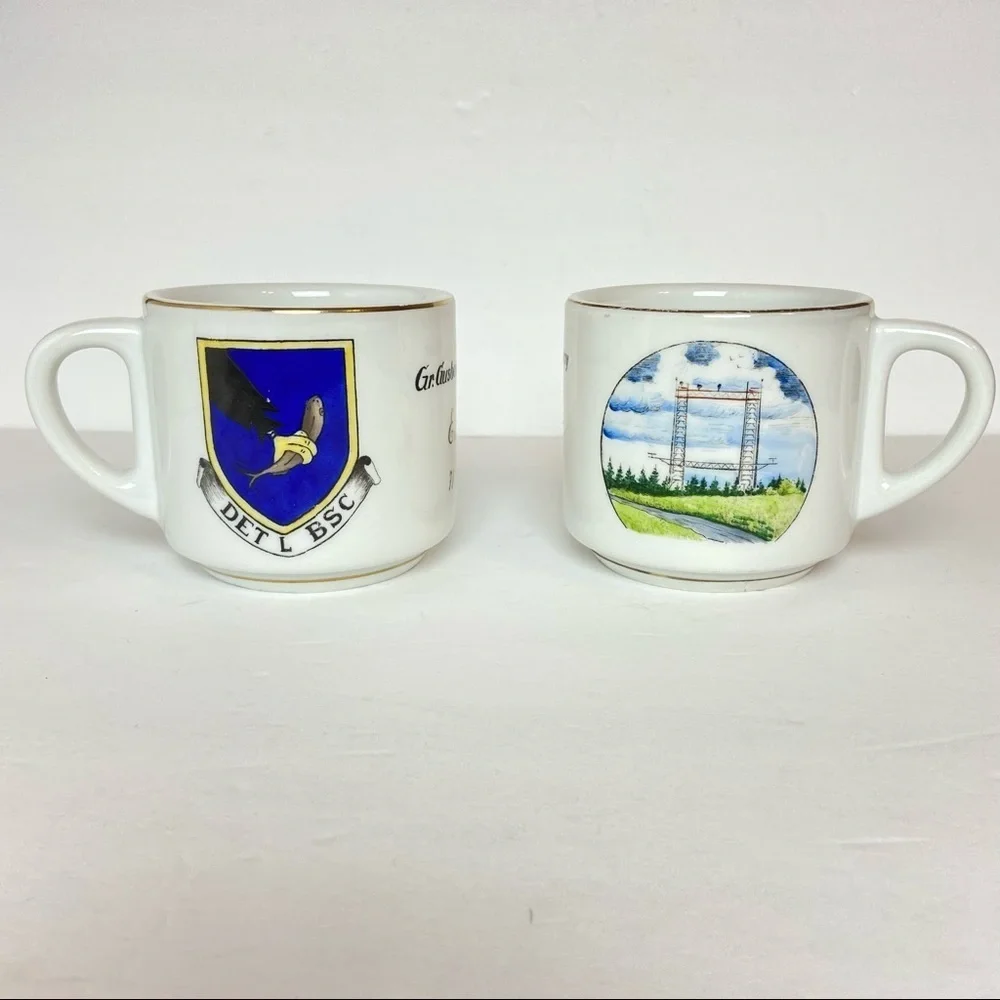 Schonwald Germany Coffee Cup Set of 2 1970s Vintage